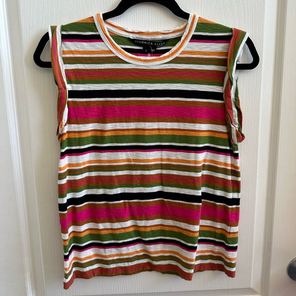 Veronica Beard Jeans Multicolor Striped Women's Top